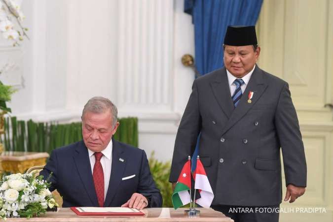 Raja Abdullah II Disambut Prabowo, Bahas Penguatan Kemitraan Indonesia–Yordania
