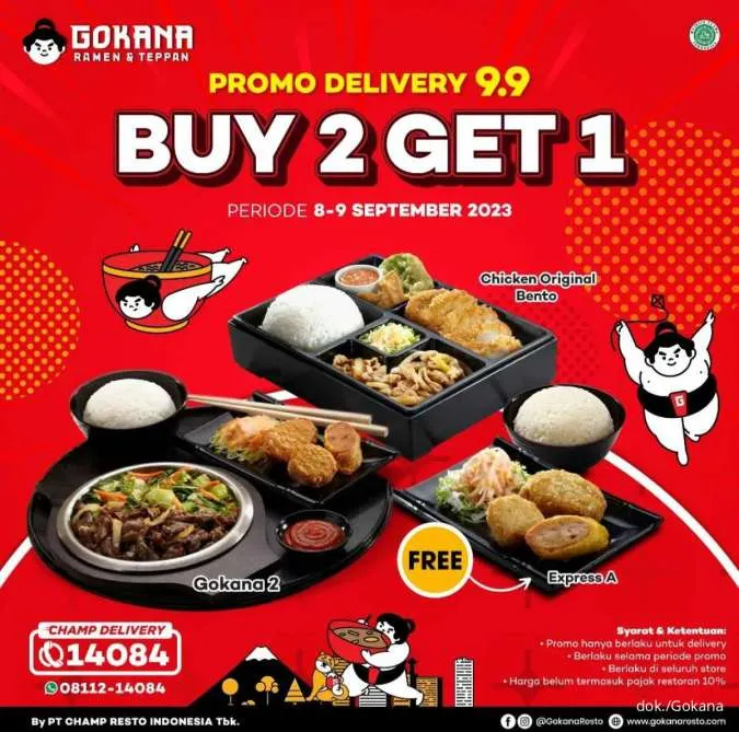 Promo 9.9 Gokana Buy 2 Get 1 free