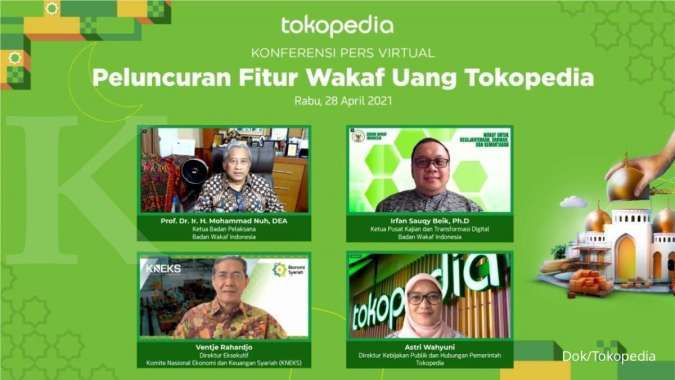 Bantu Akselerasi Pemerataan Ekonomi Syariah,Tokopedia Luncurkan Fitur Wakaf Uang