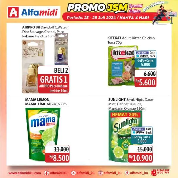 Promo JSM Alfamidi Hanya 4 Hari Spesial Gajian Periode 25-28 Juli 2024