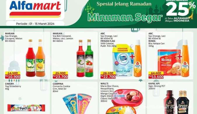 Promo Alfamart Spesial Jelang Ramadhan, Sirup Lebih Murah & Es Krim Beli 2 Gratis 1