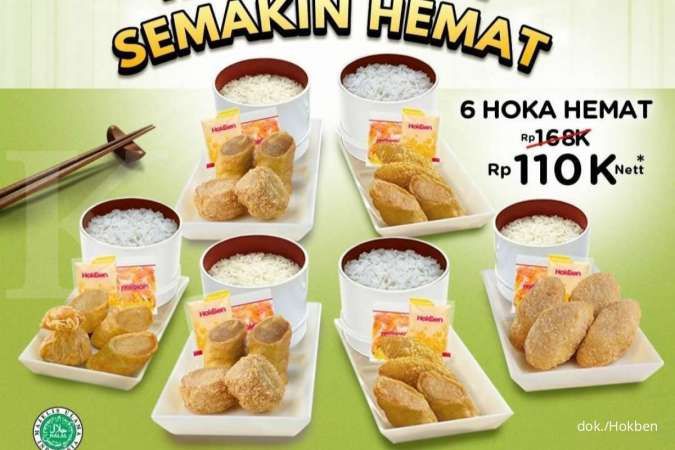 Promo Hokben Terbaru Maret 2022, Diskon 6 Paket Hoka Hemat via GoFood