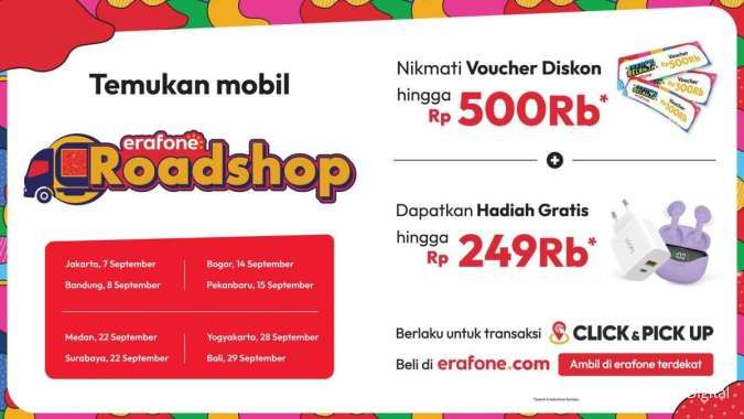 Erajaya Digital Gelar erafone Roadshop, Ajak Pelanggan Nikmati Layanan Click & Pickup