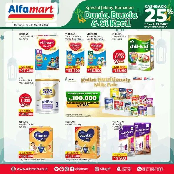 Promo Alfamart Dunia Bunda & Si Kecil Periode 1-15 Maret 2024