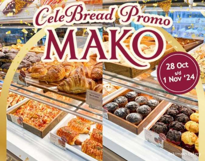 Hari Terakhir Promo Mako Bakery CeleBread, Aneka Slice Cake Cuma Rp 18.000