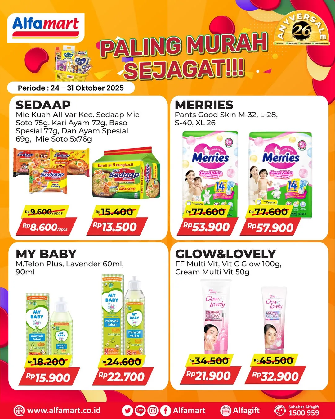Promo Alfamart Paling Murah Sejagat Periode 24-31 Oktober 2025