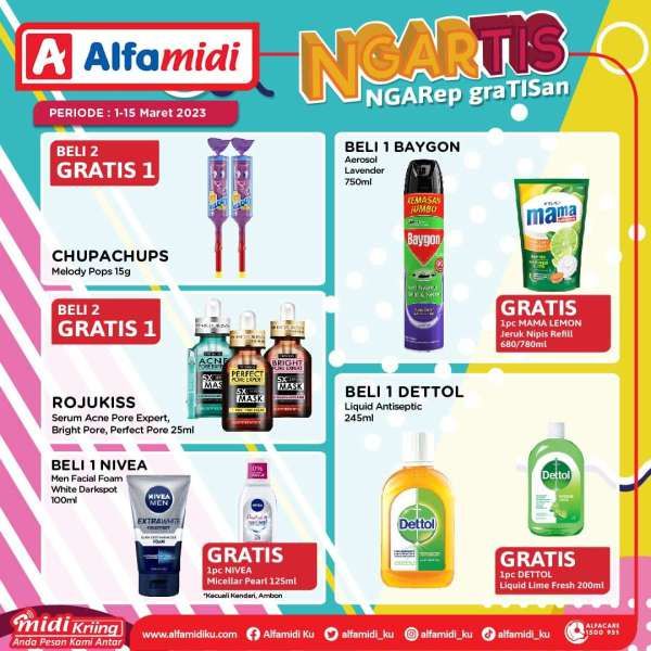 Promo Alfamidi Ngartis (Ngarep Gratisan) Periode 1-15 Maret 2023