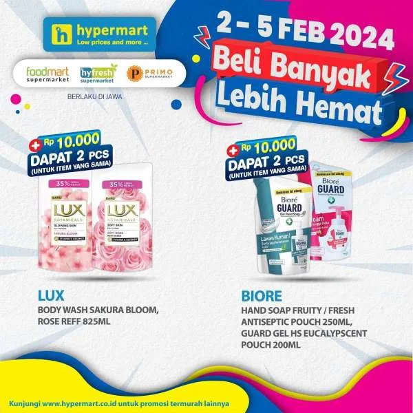 Promo Hypermart Beli Banyak Lebih Hemat Periode 2-5 Februari 2024