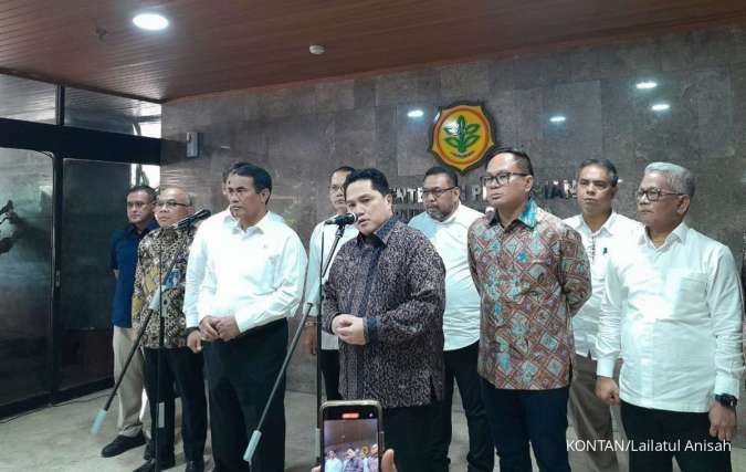 Kejar Target Swasembada Pangan, Erick dan Amran Bahas Peran Perusahaan BUMN Terkait 