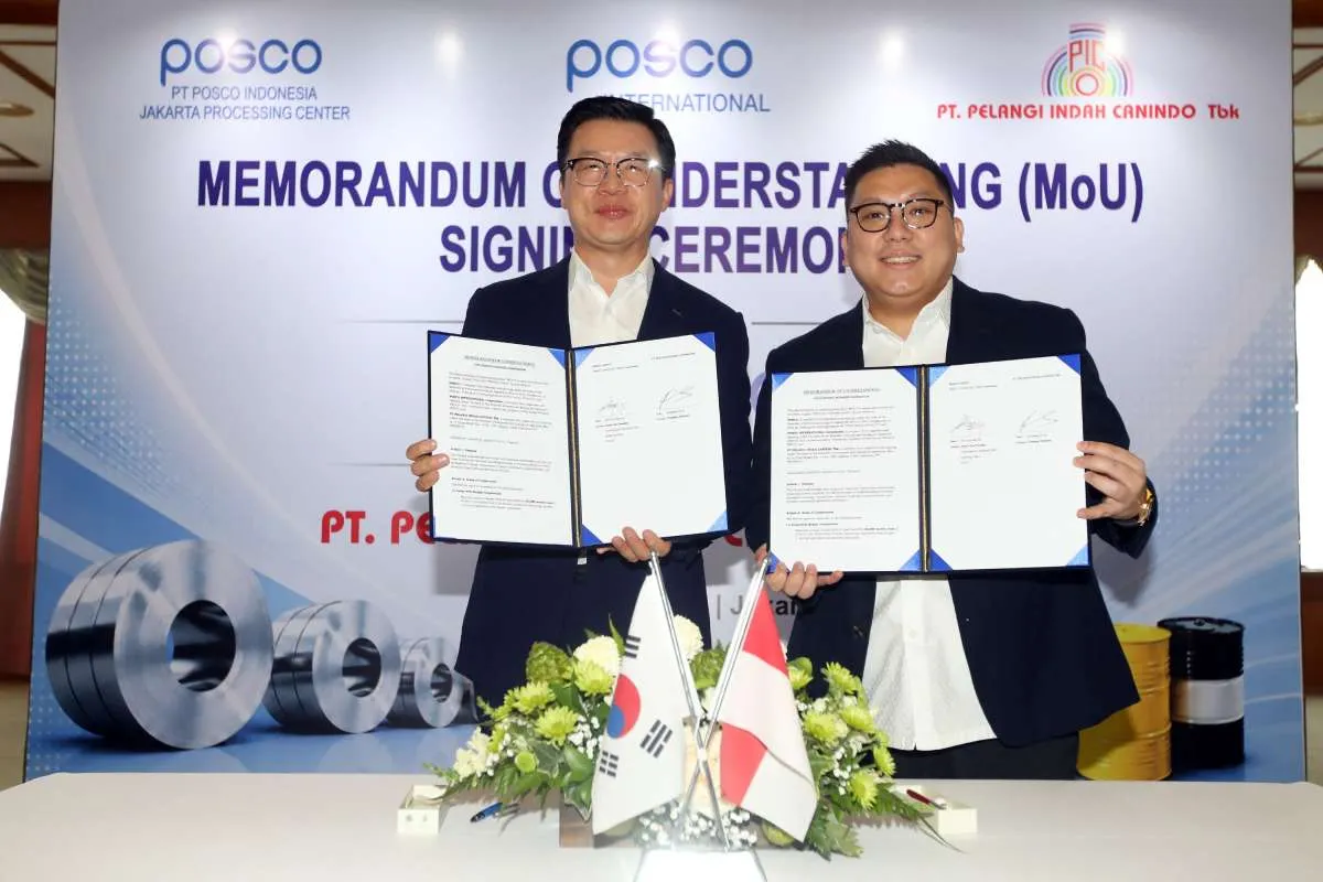 Pelangi Indah Canindo (PICO) Gandeng POSCO Amankan Pasokan Bahan Baku Baja