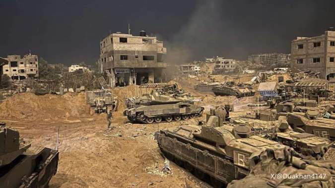 Serangan Udara Israel Sebabkan Lusinan Penduduk Palestina di Jalur Gaza Terbunuh