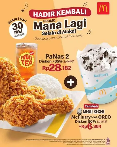 Promo McD Mana Lagi 30 Mei