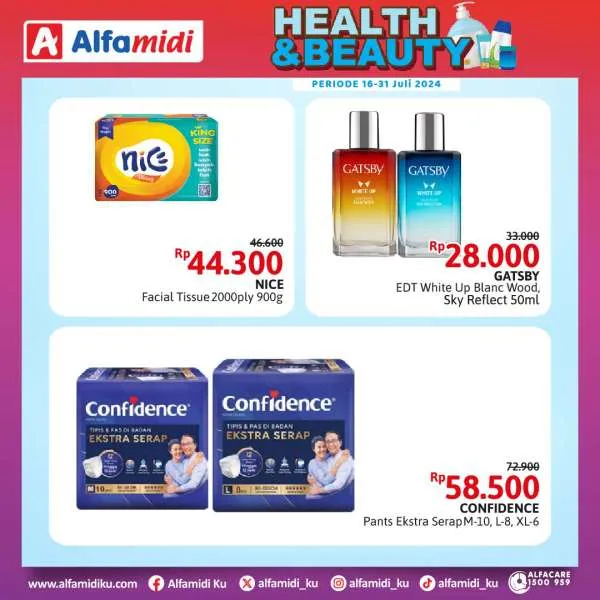 Promo Alfamidi Health & Beauty Periode 16-31 Juli 2024