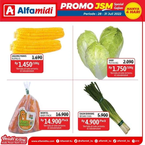 Promo JSM Alfamidi Spesial Gajian Periode 28-31 Juli 2022