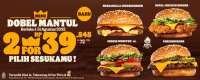 Promo Burger King 1-31 Agustus 2023, Menu Baru Dobel Mantul 2 Burger Rp 39.545