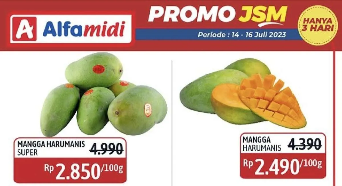 Katalog Promo JSM Alfamidi Hanya 3 Hari Periode 14-16 Juli 2023, Cek di Sini!