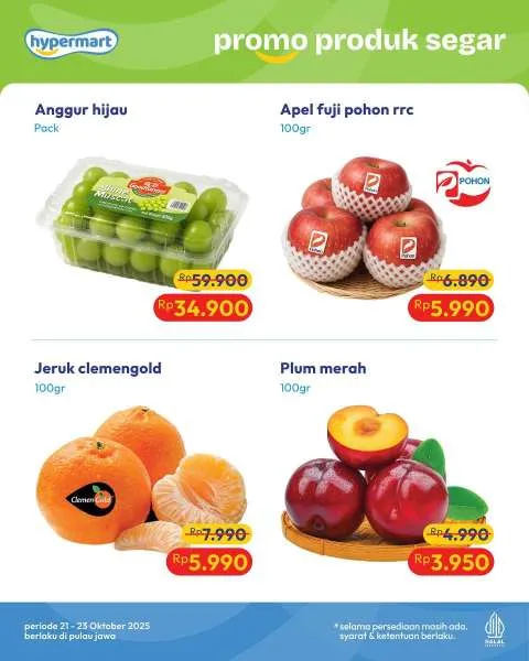 Promo Hypermart Hyper Diskon Weekday Periode 21-23 Oktober 2025