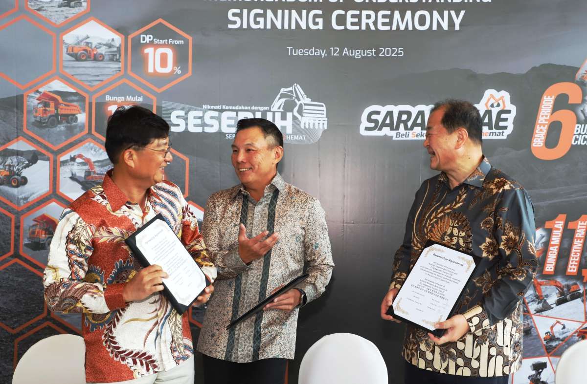 Kobexindo Tractors (KOBX) Jalin Kerja Sama dengan HD Hyundai XiteSolution dan KB Capital