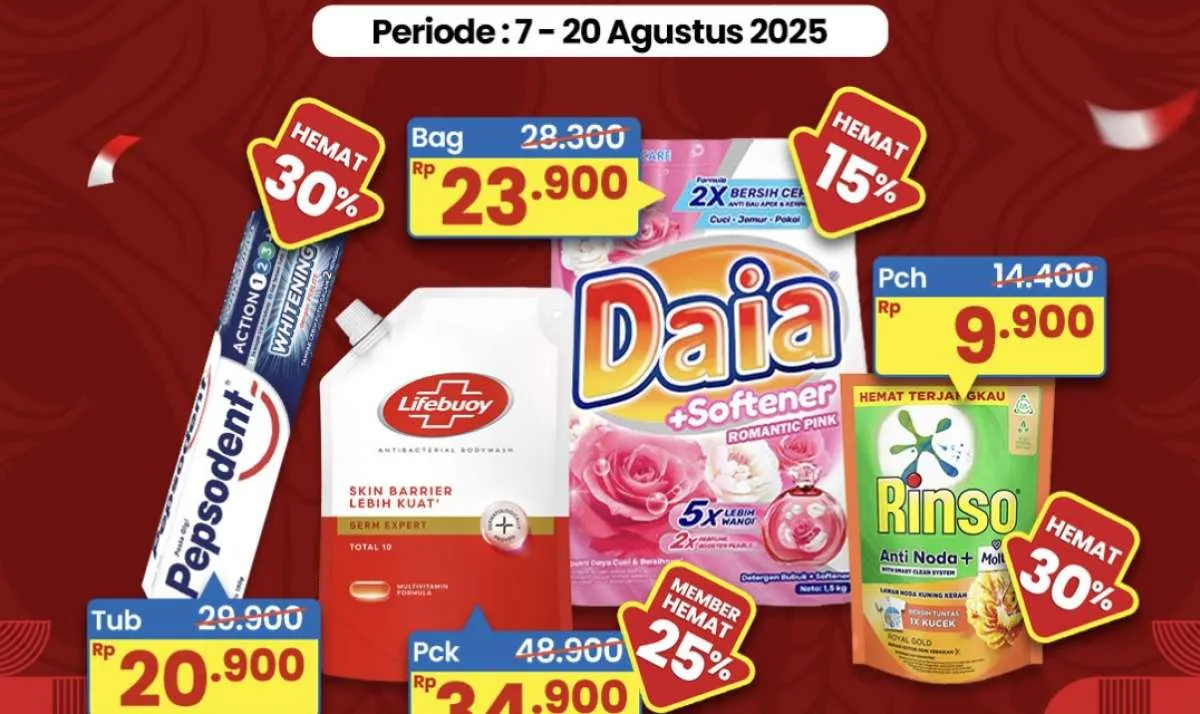 Katalog Promo Indomaret Super Hemat Periode 7-20 Agustus 2025, Spesial Kemerdekaan!