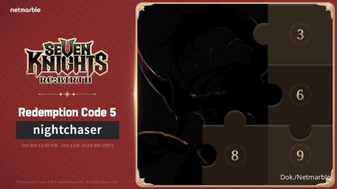 Kode redeem Seven Knights Rebirth event Mysterious Puzzle