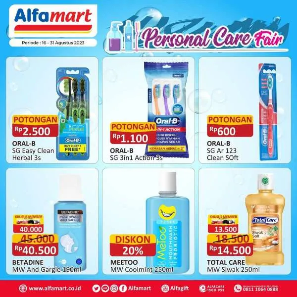 Promo Alfamart Perawatan & Kecantikan Periode 16-31 Agustus 2023