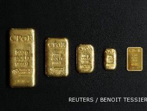 Dollar melemah, harga emas di London mencatatkan kenaikan