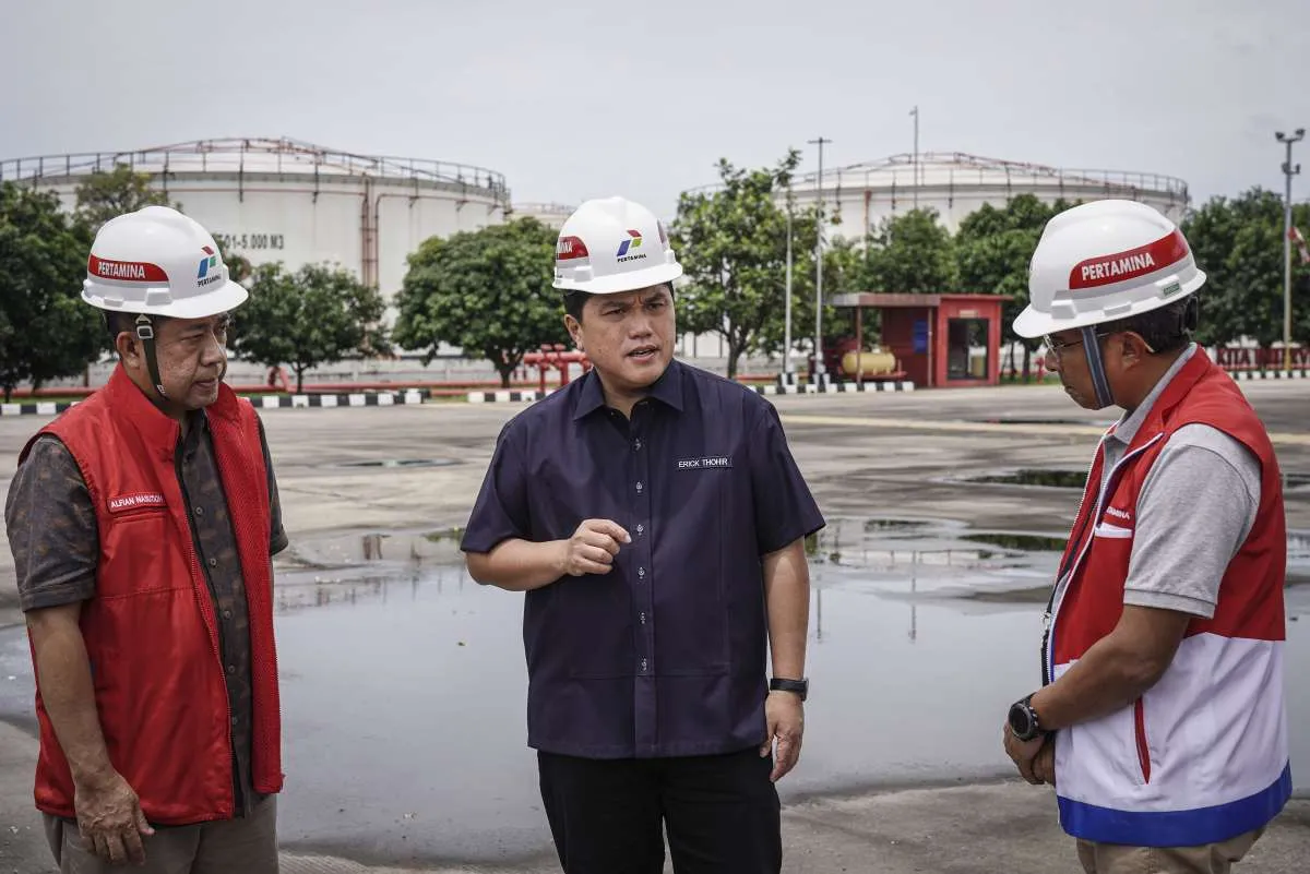 Menteri BUMN Minta Tertibkan Lokasi Depo Minyak dan Pemukiman Penduduk
