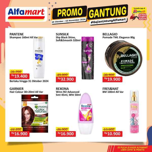 Promo Alfamart Gantung 28 Oktober-3 November 2024