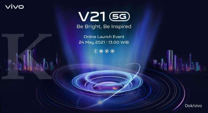 Meluncur di Indonesia Tiga Hari Lagi, Vivo V21 5G Sematkan Teknologi Terkini Dual OIS Night Camera