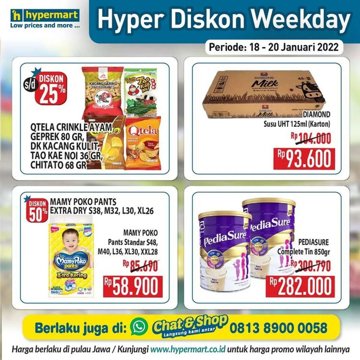 Promo Hypermart 18-20 Januari 2022, Manfaatkan Potongan Harga Menarik di Hari Kerja