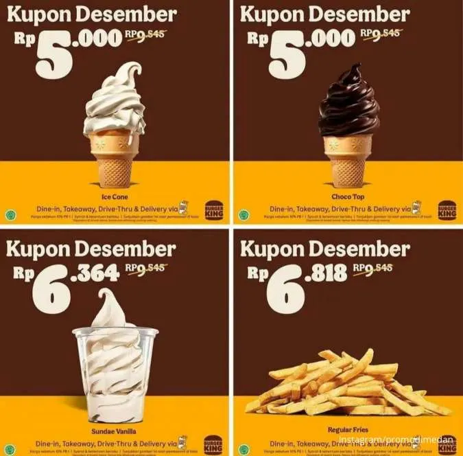 Promo Burger King Kupon Desember Diskon 50% Berlaku 1-31 Desember 2022