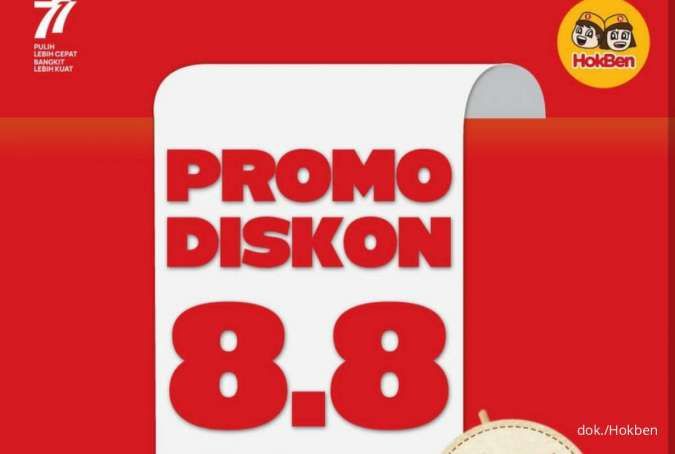 Promo 8.8 Hokben 2022, Tersedia 3 Paket Diskon Hokben Berbeda Super Murah!