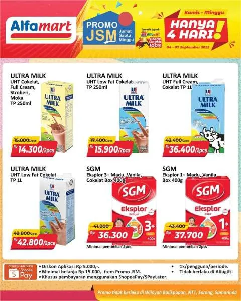 Promo JSM Alfamart Periode 4-7 September 2025
