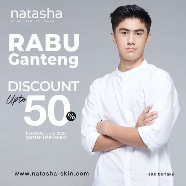 Promo Rabu Ganteng Juli 2023 di Klinik Natasha, Facial Diskon sampai 50% Khusus Pria