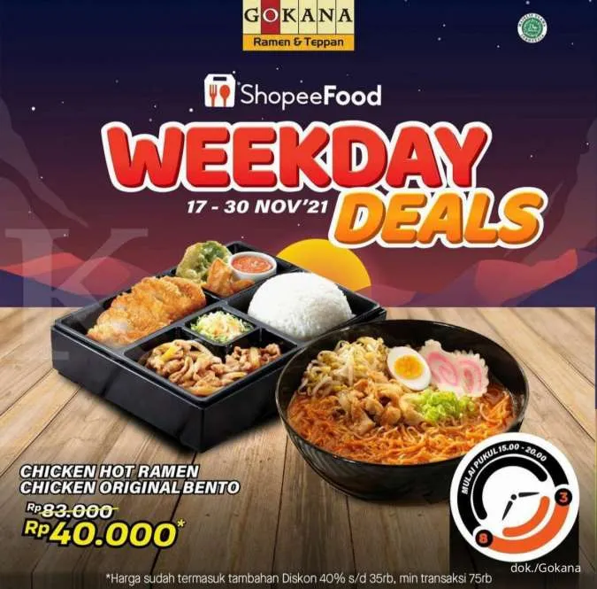 Promo Gokana - Weekday Deals