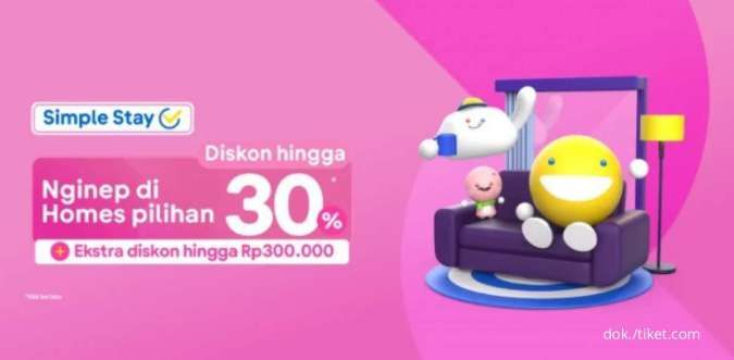 Promo Tiket.com 4-10 Maret 2022, Diskon Produk Homes Pilihan Hingga 30%