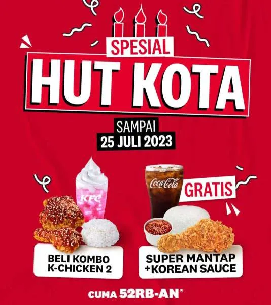 Promo KFC Spesial HUT Kota