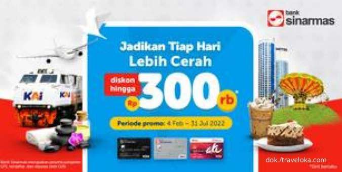 Promo Kartu Kredit Bank Sinarmas, Diskon Semua Produk Traveloka Hingga Rp 300.000