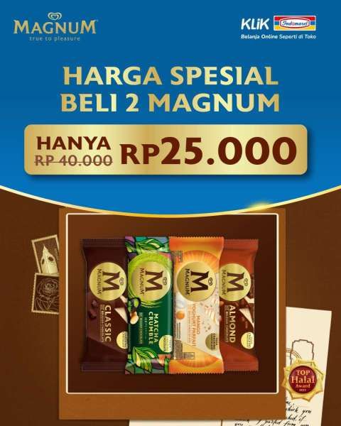 Promo Es Krim Magnum di Klik Indomaret Juni 2025
