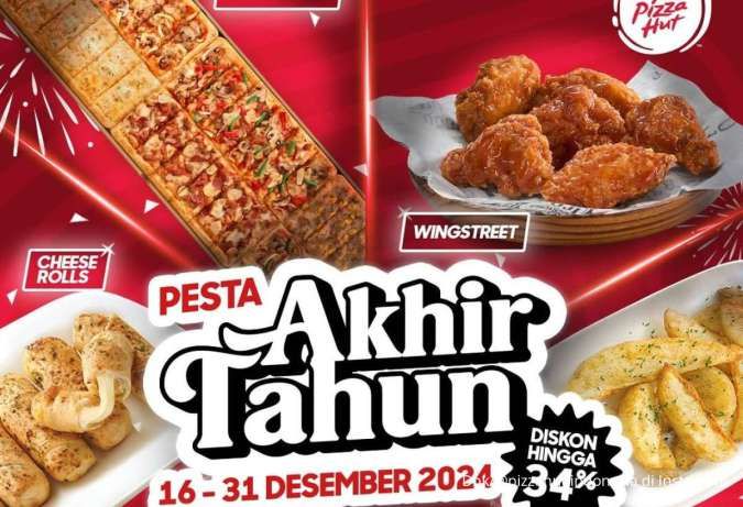 Promo Pizza Hut 16-31 Desember 2024, Diskon Sampai 34% Spesial Akhir Tahun