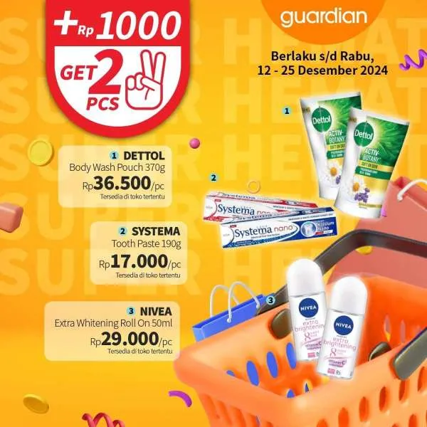 Promo Guardian Super Hemat Periode 12-25 Desember 2024