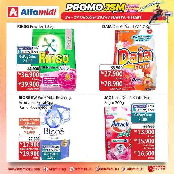 Promo JSM Alfamidi Spesial Gajian Periode 24-27 Oktober 2024