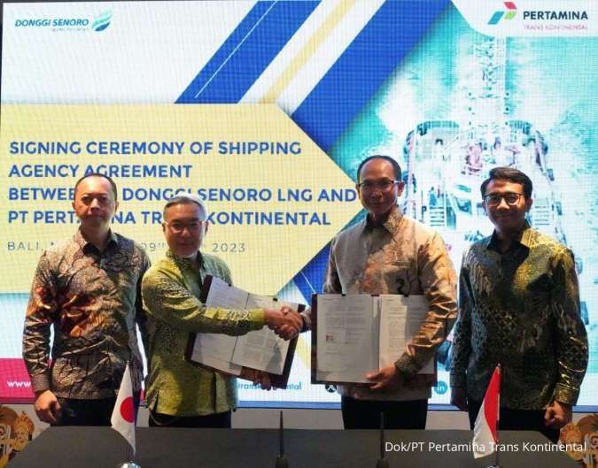 Pertamina TransKontinental Teken Kerjasama ShipAgencyServices dengan DonggiSenoro LNG
