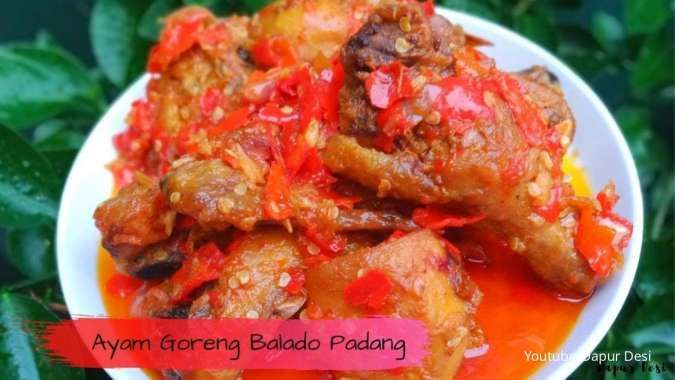 Resep Ayam Goreng Balado Ala Masakan Padang, Rendah Kolesterol 