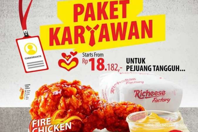 Promo Baru Richeese 2022, Ada Paket Khusus Karyawan Mulai Rp 18.182