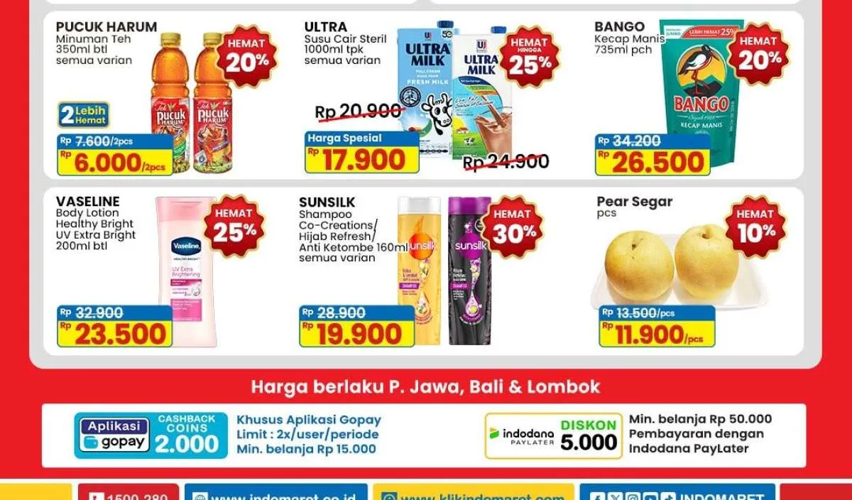 Promo Indomaret Weekend Terbaru Maret 2025, Ultra Milk & Kecap Bango Paling Murah 