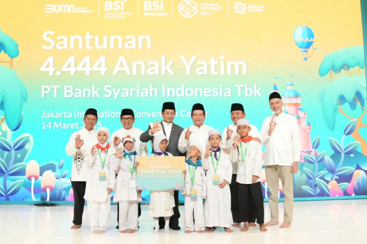Kinerja Melesat, BSI Syukuri dengan Santunan Untuk 4.444 Anak Yatim