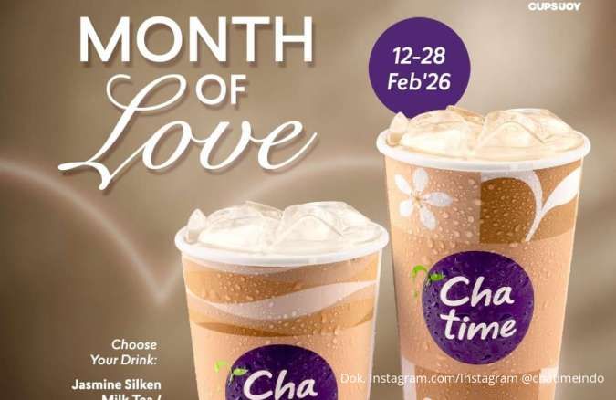 Promo Chatime Valentine: 2 Minuman Silken Series Hemat, Jangan sampai Ketinggalan!