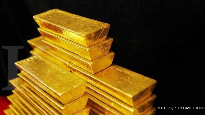 Harga emas mendekati harga tertinggi dua bulan