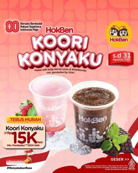 Promo HokBen Tebus Murah Katsu Sando Koori Konyaku